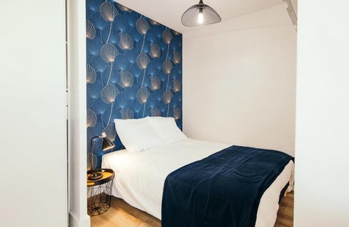 Saint-Nazaire Apartamento | Studio Méan near Airbus and Chantiers Atlantique - wifi - parking