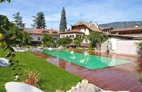 Nalles Apartamento | Estudio "Merlot Kreuzwegerhofnals" con vistas a la montaña, piscina, balcón y jardín