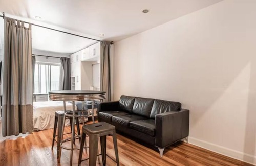 De Lorimier Apartamento | Studio meublé 2½ – 30 jours min. | Plateau/Rosemont | Idéal étudiants (101)