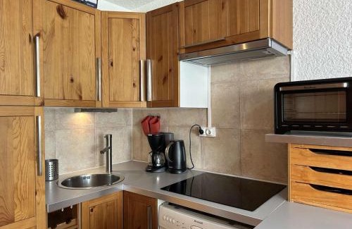Montgenevre Apartamento | Studio modernisé PMR, balcon sud 4 pers - Montgenèvre - FR-1-330D-33