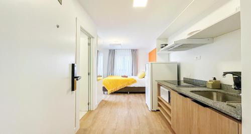 Novo Mundo Apartamento | Studio moderno com garagem, sacada e lazer completo! Próximo à Live Curitiba!