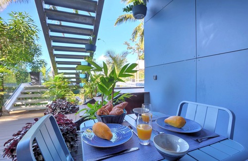 Les Avirons Apartamento | Studio Pitaya - Vue mer et piscine partagée