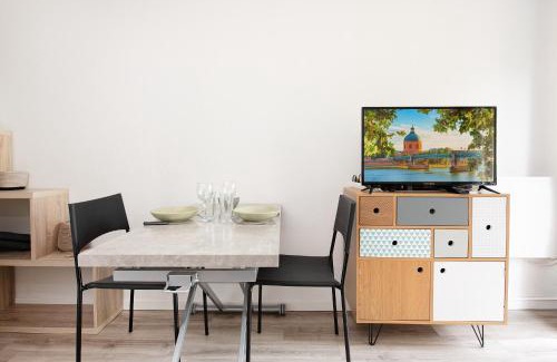Trois Cocus - Borderouge - Croix-Daurade - Paleficat Apartamento | Studio pour 2 à Toulouse avec Parking et Terrasse