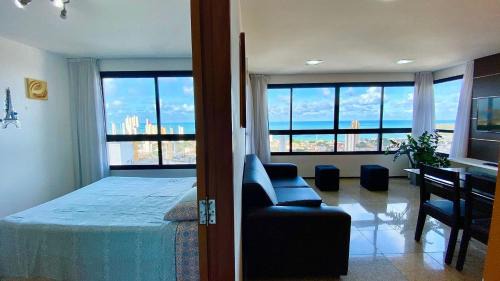 Conjunto ALAGAMAR Apartamento | Studio Praia 2201 - NBI - Ponta Negra - Lado Sombra