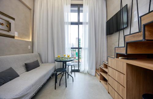 Santo Amaro Apartamento | Studio prox Consulado EUA Metro Brooklin piscina