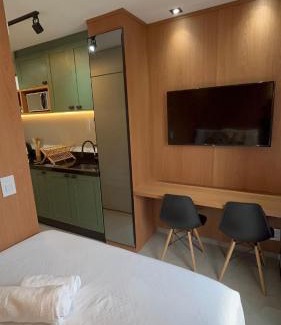 Santo Amaro Apartamento | Studio Quarto de Hotel, Lindíssimo!