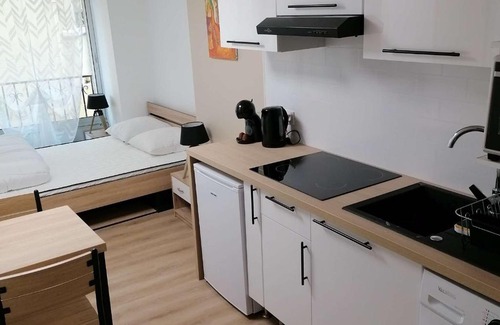 Amelie-les-Bains-Palalda Apartamento | Studio rénové lumineux au centre-ville d'Amélie-Les-Bains, proche Thermes et commodités - FR-1-659-61