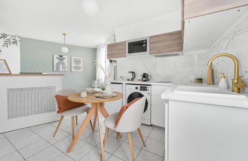 Clichy Apartamento | Studio rénové cosy metro Paris 2pers wifi