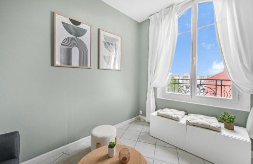Clichy Apartamento | Studio rénové cosy metro Paris 2pers wifi