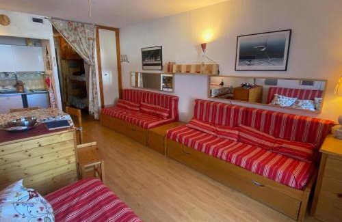 Montgenevre Apartamento | Studio ski-in/ski-out 6 pers, balcon, cuisine équipée - FR-1-445-144