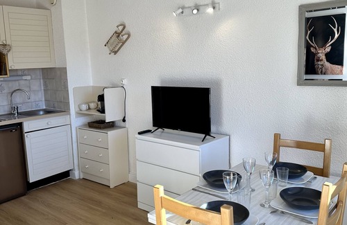 Briancon Apartamento | Studio south terrace mountain view