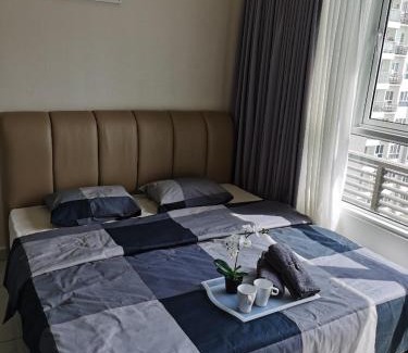 Kampung Sungai Nibong Apartamento | Studio Suite near Queensbay Bayan Lepas 4pax