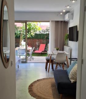 Juan-les-Pins Apartamento | Studio Sun-Beach avec parking et jardin - 500m des plages de Juan Les Pins