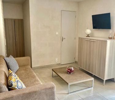 Partinello Apartamento | STUDIO TERRASSE VUE MER Clim Wifi Parking