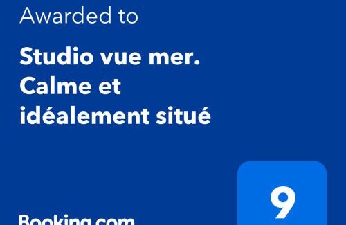 La Cote Radieuse Apartamento | Studio vue mer. Calme et idéalement situé