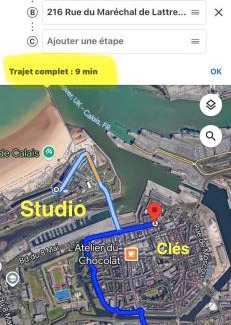 Port Apartamento | Studio vue sur mer classé 3 étoiles, Calais
