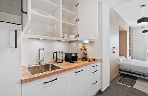 Cessange Apartamento | Studio w/ Balcony, Fast WiFi & Underground Parking