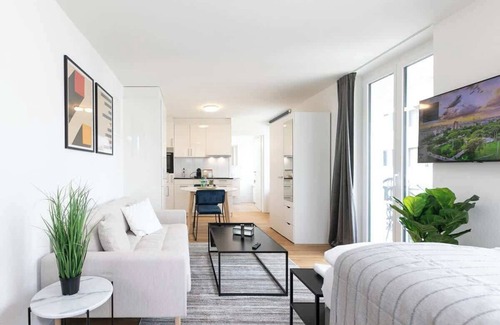 St. Gallen Apartamento | Estudio Waaghaus con aparcamiento y balcón