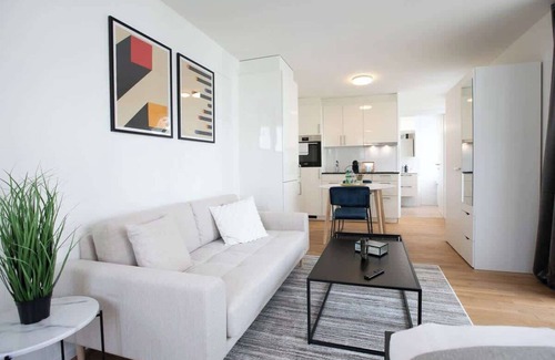 St. Gallen Apartamento | Estudio Waaghaus con aparcamiento y balcón