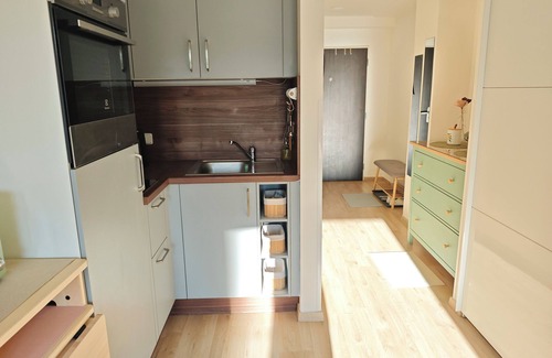 Prague 5 Apartamento | Studio with AC and fitness room in charming Prague