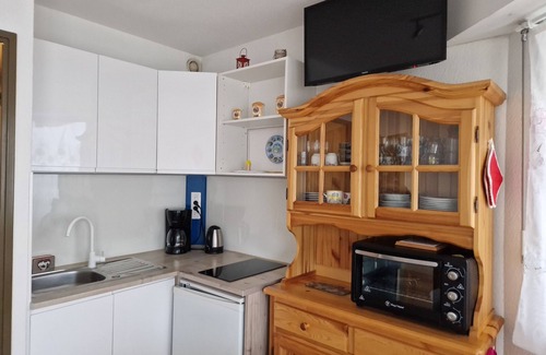Eaux-Bonnes Apartamento | Studio with mountain view (at Gourette ski resort)