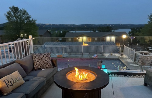 Indian Point Villa | Stunning 3b/3b Poolside Villa with Hot Tub, Game Room steps to Lake, 2 min. SDC!