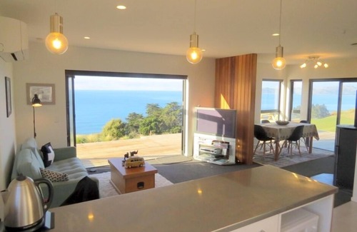 Seacliff Casa | Impresionantes vistas de la costa en una película como escenario