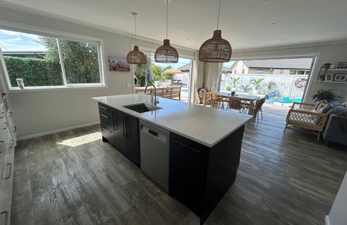 Papamoa Beach Casa | Stunning Family Home with Pool, Spa & Walk to Beach in Papamoa