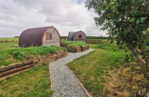 Port Isaac Cabina | Estándar-Premier 3-Cabaña-Baño en la habitacion-Vista al campo