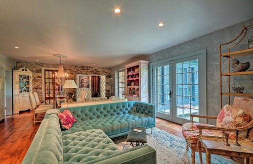 Rosemont Casa | Stunning Home by the Delaware River with Hot Tub!