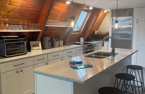 Shelby Chalet De Esquí | STUNNING LAKE MICHIGAN FRONTAGE- 5-bedroom A-FRAME, close to Silver Lake Dunes!