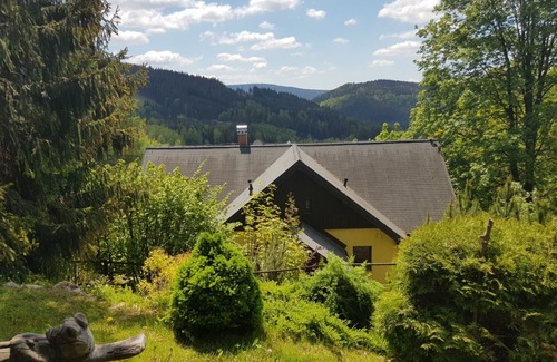 Albrechtice v Jizerskych horach Casa | Maravillosa casa de vacaciones privada con jacuzzi, WIFI, piscina privada, TV, terraza, aparcamiento
