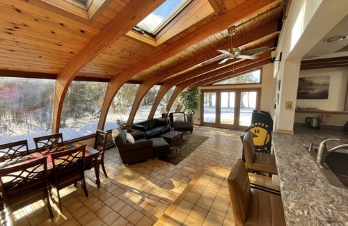 Manchester Casa | Stunning private Maine lakefront home with hot tub.