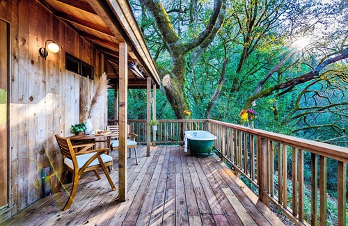 Freestone Cabaña | Stunning Sauna Cottage Retreat on Private Vineyard