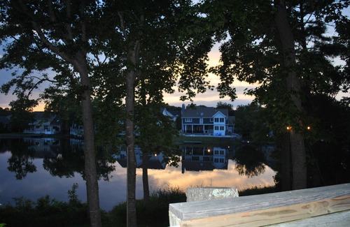 Croatan Beach Casa | Stunning view of Lake Christine w/a 3-min walk to Croatan beach!