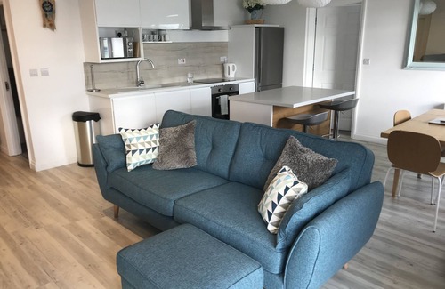 Woolacombe Apartamento | Impresionantes vistas desde el balcón grande y moderno apartamento contemporáneo hermoso