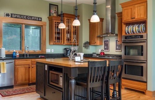 Sunday River Area Casa | Stunning views, luxurious home, heated pool, hot tub, games