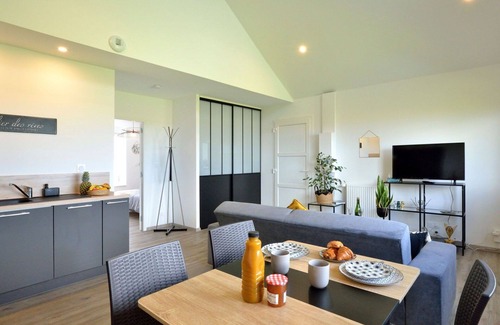 Cherrueix Casa | Estupenda casa de vacaciones para 3 personas con WIFI, TV, patio y aparcamiento