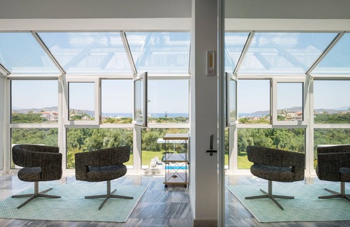 Kato Galatas Villa | Impresionante villa para escape privado / Crear recuerdos invaluables! gran piscina privada