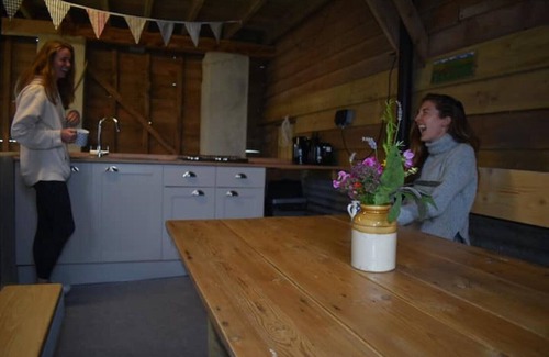Lanteglos Cabina | Stunning Yurt 'Gribben' with use of wood fired hot tub