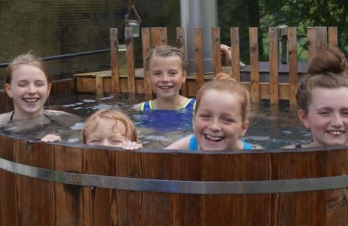 Lanteglos Cabina | Stunning Yurt 'Pencarrow' with hot tub close to hidden coves