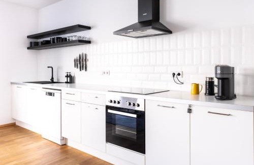 Memmingen Apartamento | stycoz - Modernes Loft - 80 m2 - Küche - Parken