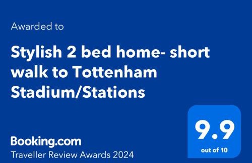 Upper Edmonton Casa | Stylish 2 bed home- short walk to Tottenham Stadium/Stations