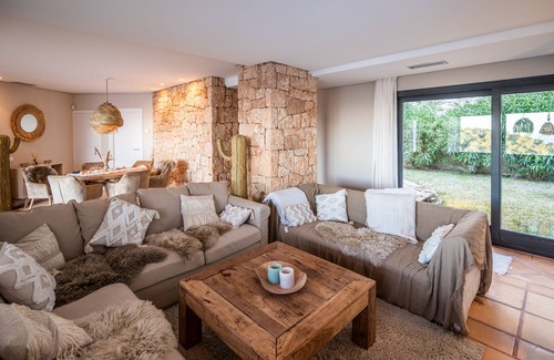Sant Josep de sa Talaia Villa | Stylish boho villa in southern Ibiza with breathtaking views of Es Vedra