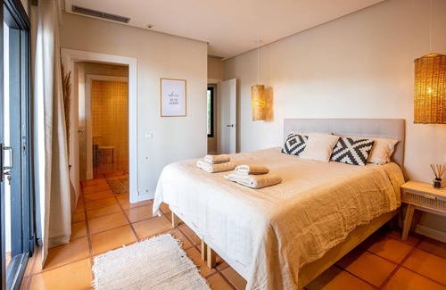 Sant Josep de sa Talaia Villa | Stylish boho villa in southern Ibiza with breathtaking views of Es Vedra