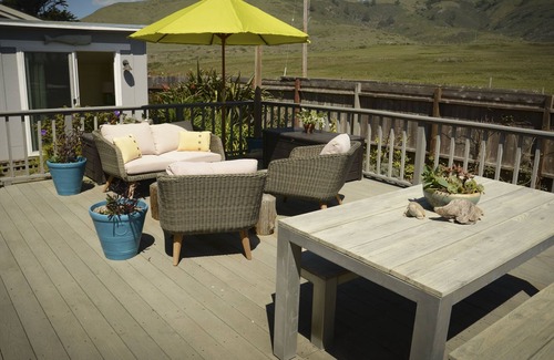 Bodega Bay Casa | Elegante cabaña en la playa de Wrights - Vistas al océano, jardines y colinas