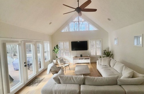 Shaftsburg Casa | STYLISH COUNTRY RETREAT W/ PRIVATE HEATED POOL ON 10 ACRES.