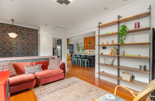 Columbia City Casa | Stylish craftsman in a gorgeous garden setting, steps to downtown Columbia City