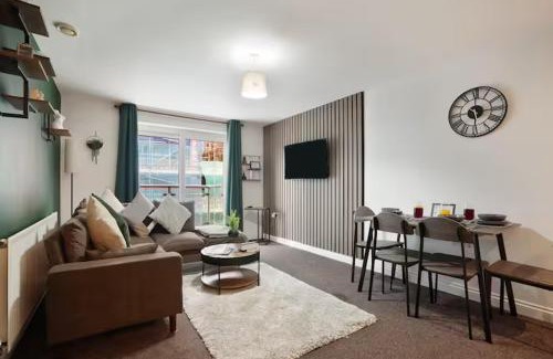 Leeds Apartamento | Stylish Leeds City Centre 2BR - Free Parking - 2 Mins to First Direct Arena