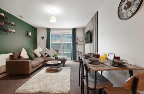 Leeds Apartamento | Stylish Leeds City Centre 2BR - Free Parking - 2 Mins to First Direct Arena